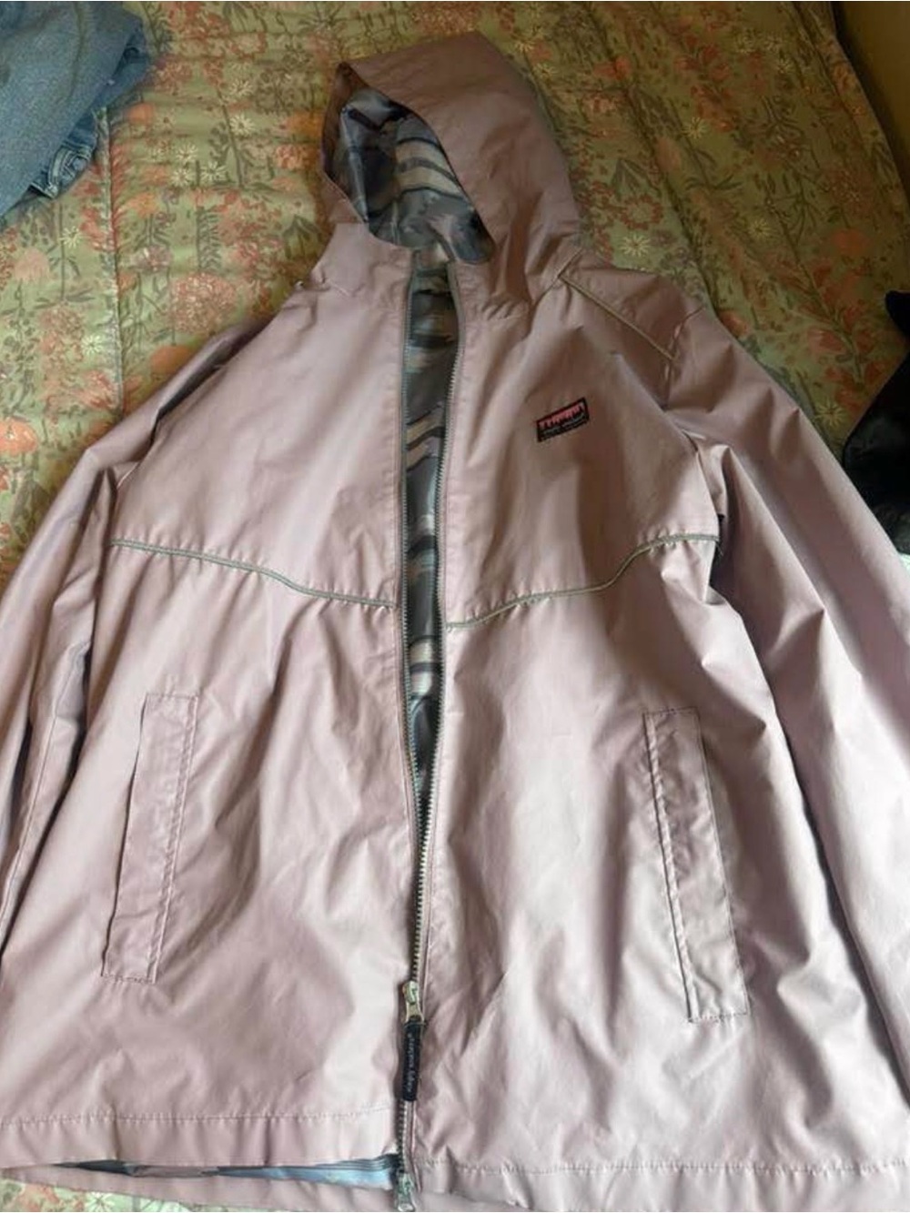 Simply southern light dusky pink rain jacket
